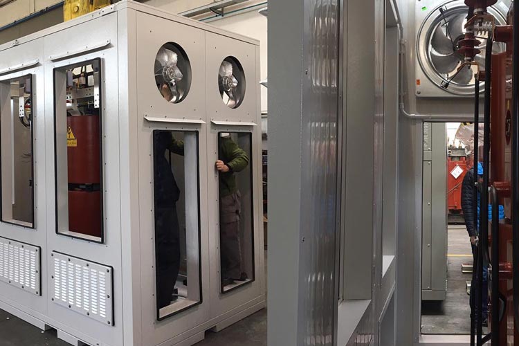 Installation av transformator med arktisk utomhuskapsling