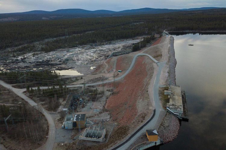 Bild över Harsprånget kraftstation